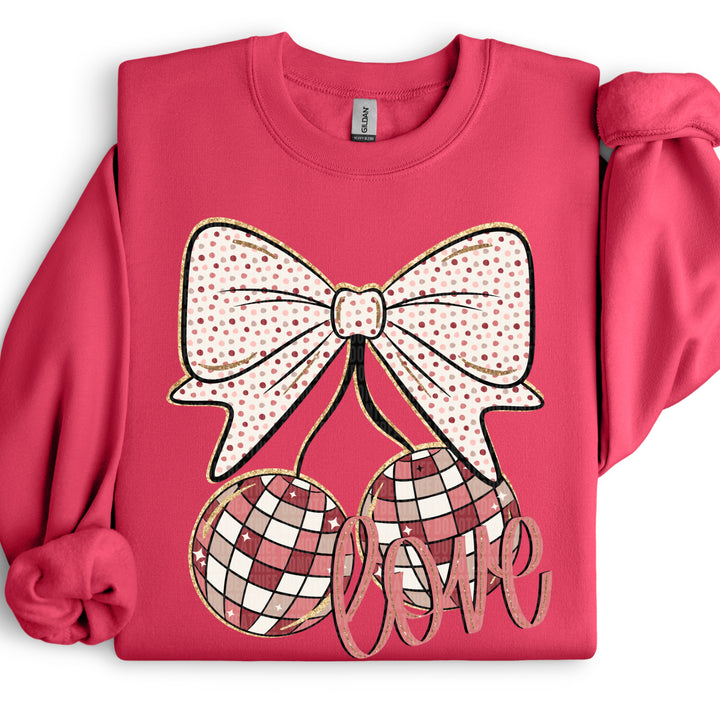Love Bow Cherries DTF Print