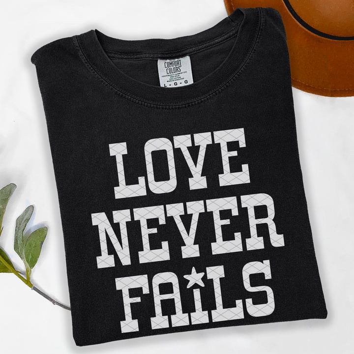 Love Never Fails DTF Print