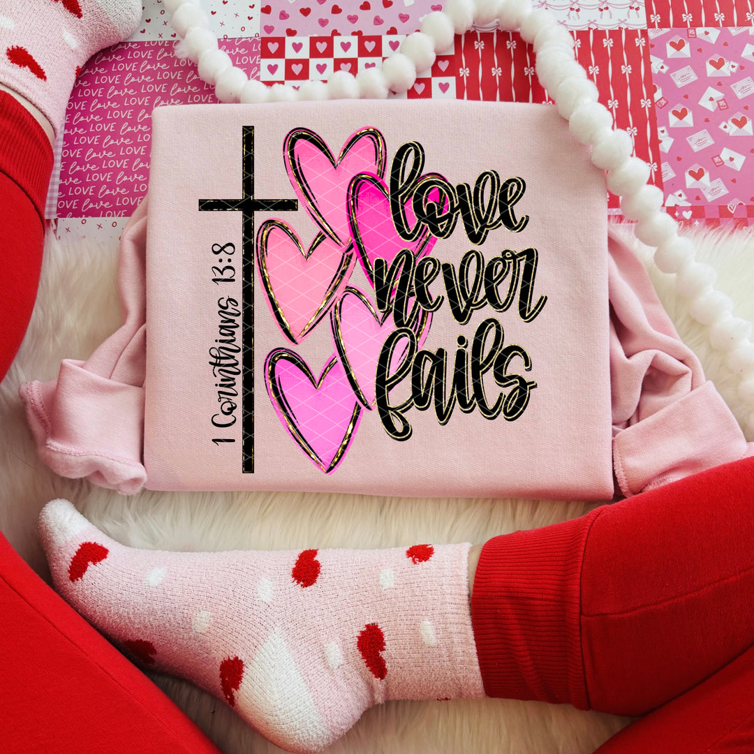 Love Never Fails DTF Print