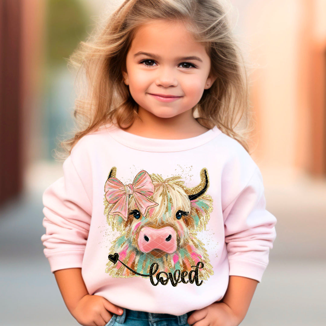 Loved Highland DTF Print