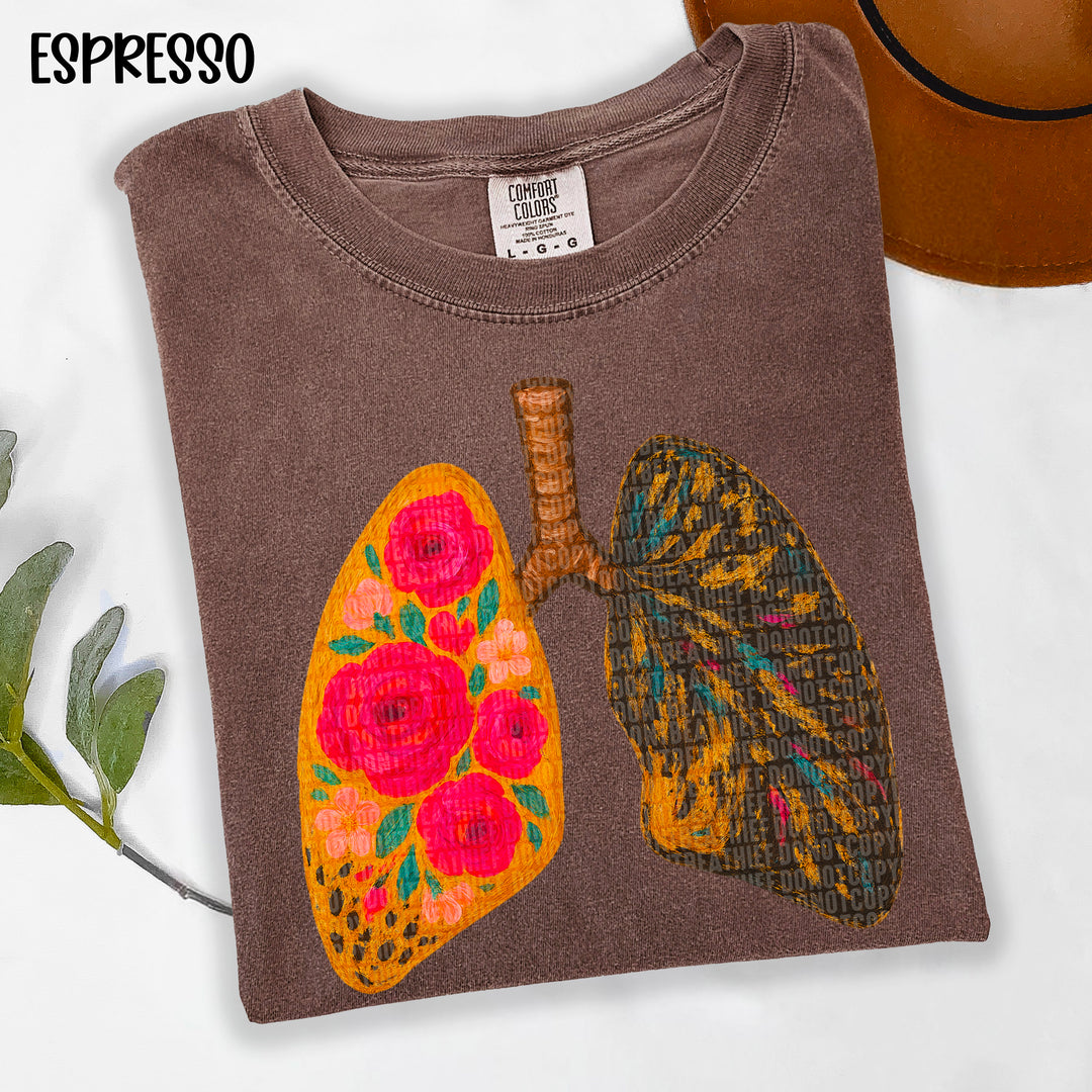 Lungs DTF Print