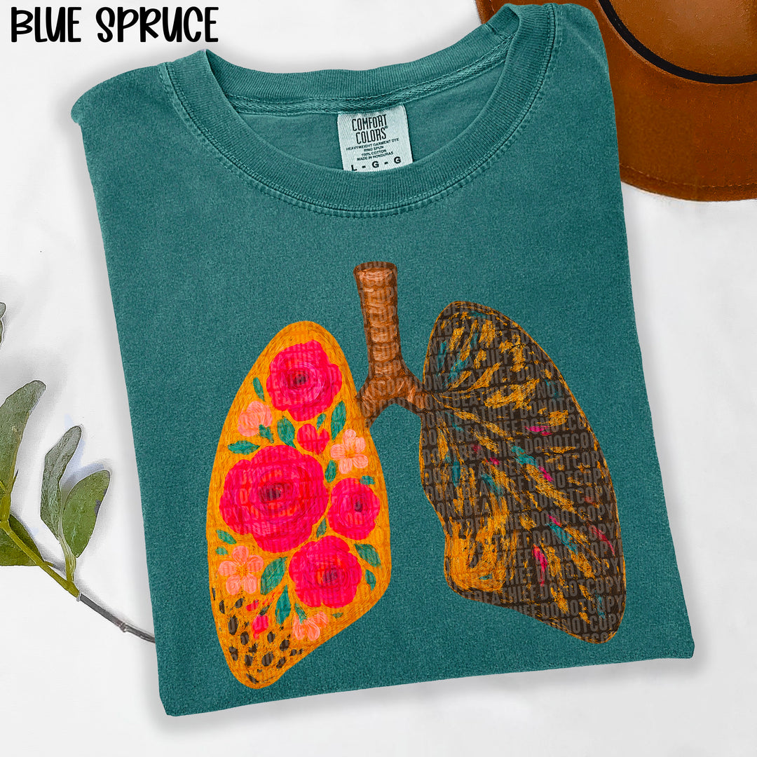 Lungs DTF Print