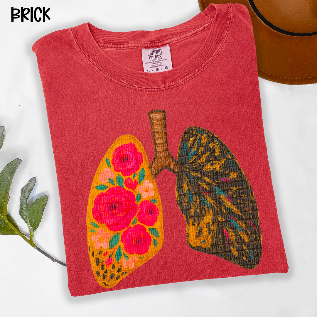 Lungs DTF Print