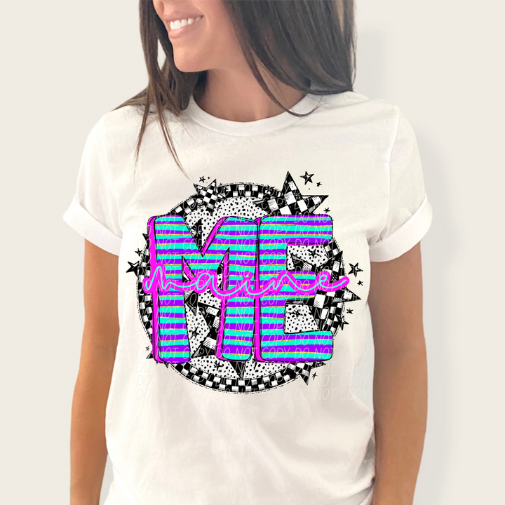 Striped Spring States DTF Print