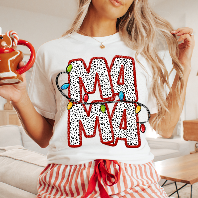 Mama Dots Stacked DTF Print