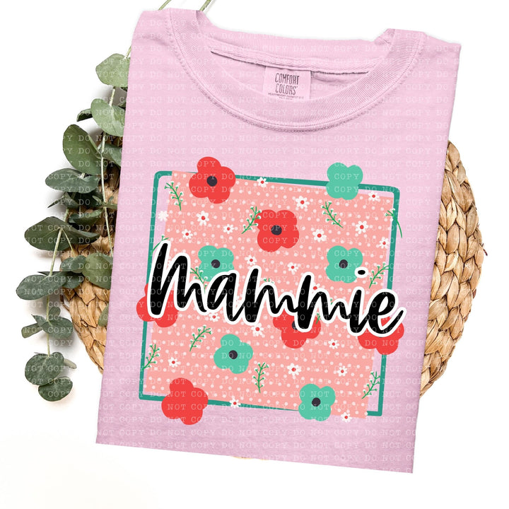 Floral Dotted Titles DTF Print