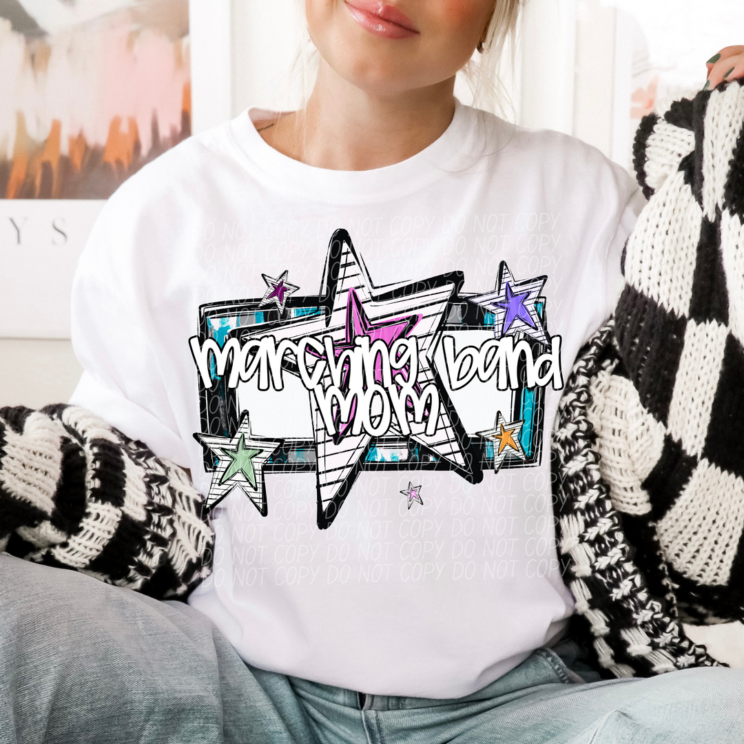 Bright Stars Sports Mom DTF Print