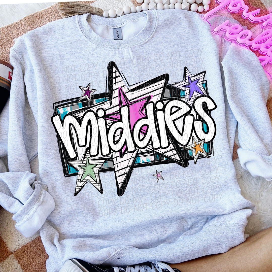 Bright Stars Mascots Youth DTF Print