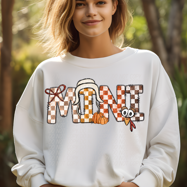 Thanksgiving Names DTF Print