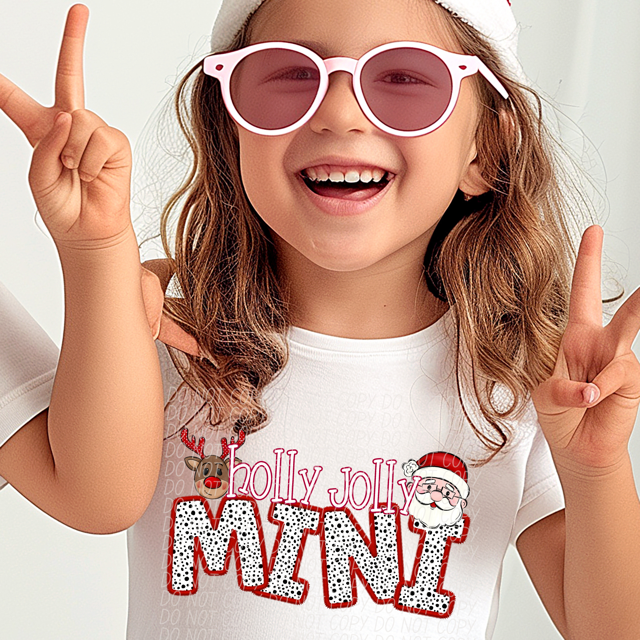 Holly Jolly Names DTF Print