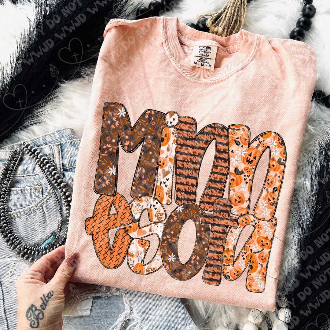 State Pumpkin Alpha DTF Print