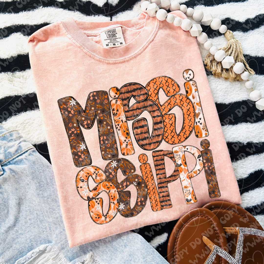 State Pumpkin Alpha DTF Print