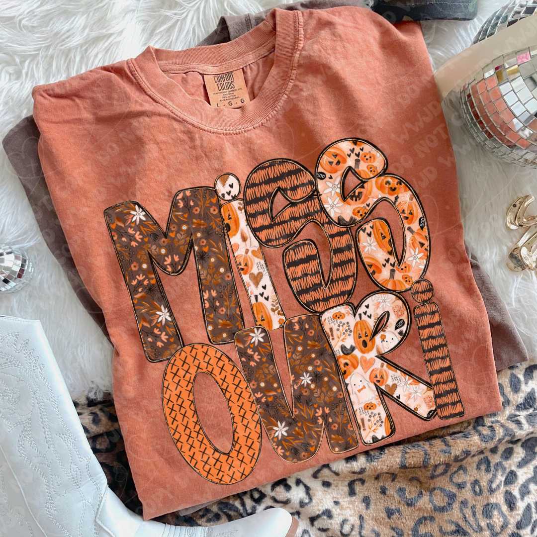 State Pumpkin Alpha DTF Print