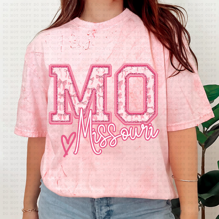 Pink Coquette States DTF Print