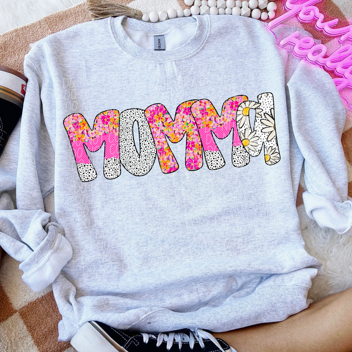 Happy Flowers Names DTF Print