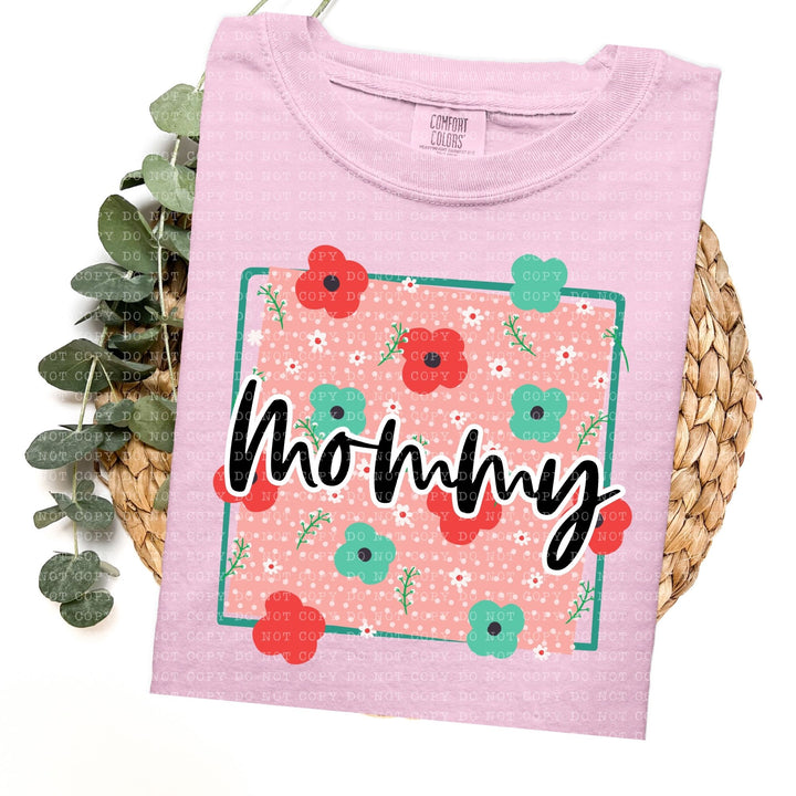 Floral Dotted Titles DTF Print