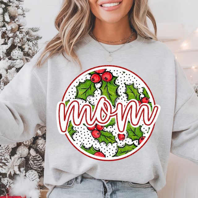 Circle Holly Names DTF Print
