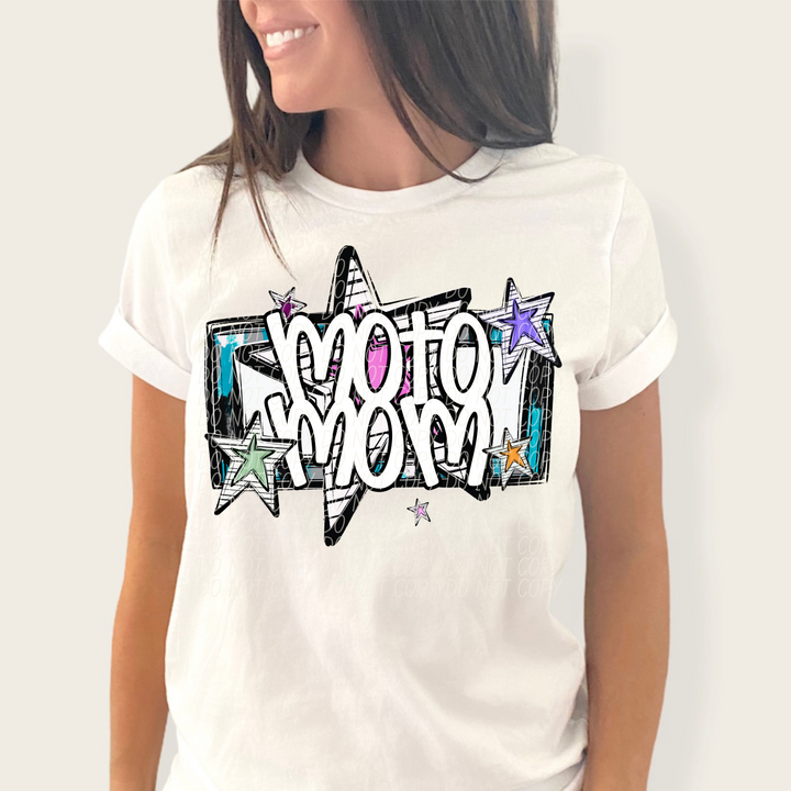 Bright Stars Sports Mom DTF Print