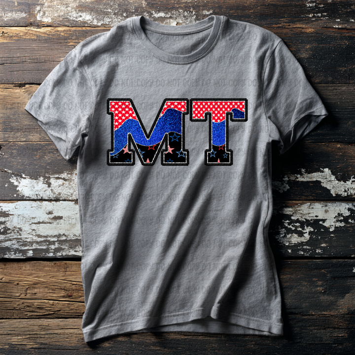 Patriotic States DTF Print