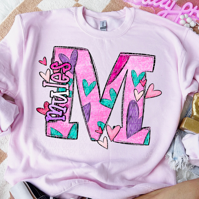 Valentine's Day Mascots DTF Print