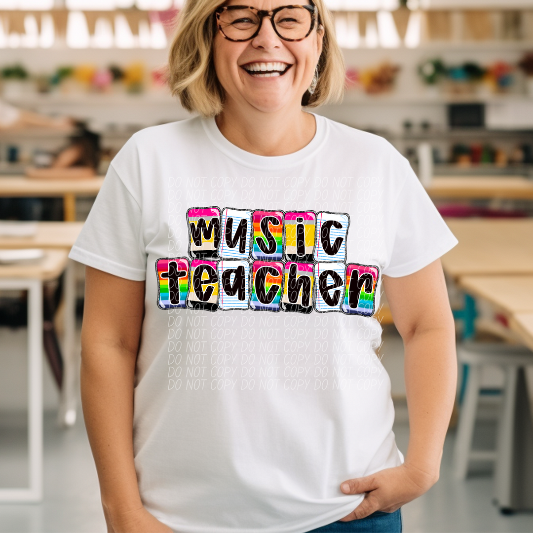 School Daze Titles DTF Print