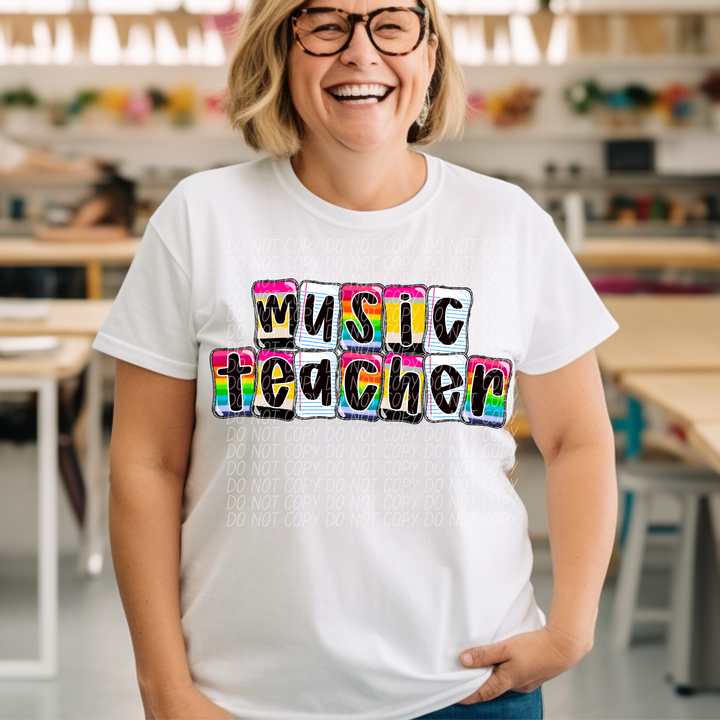 School Daze Titles DTF Print