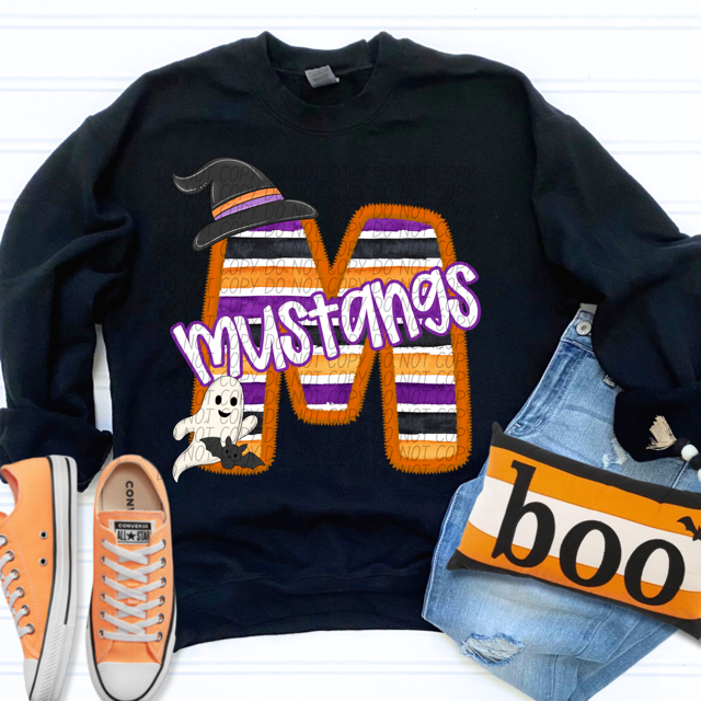 Halloween Striped Mascots DTF Print