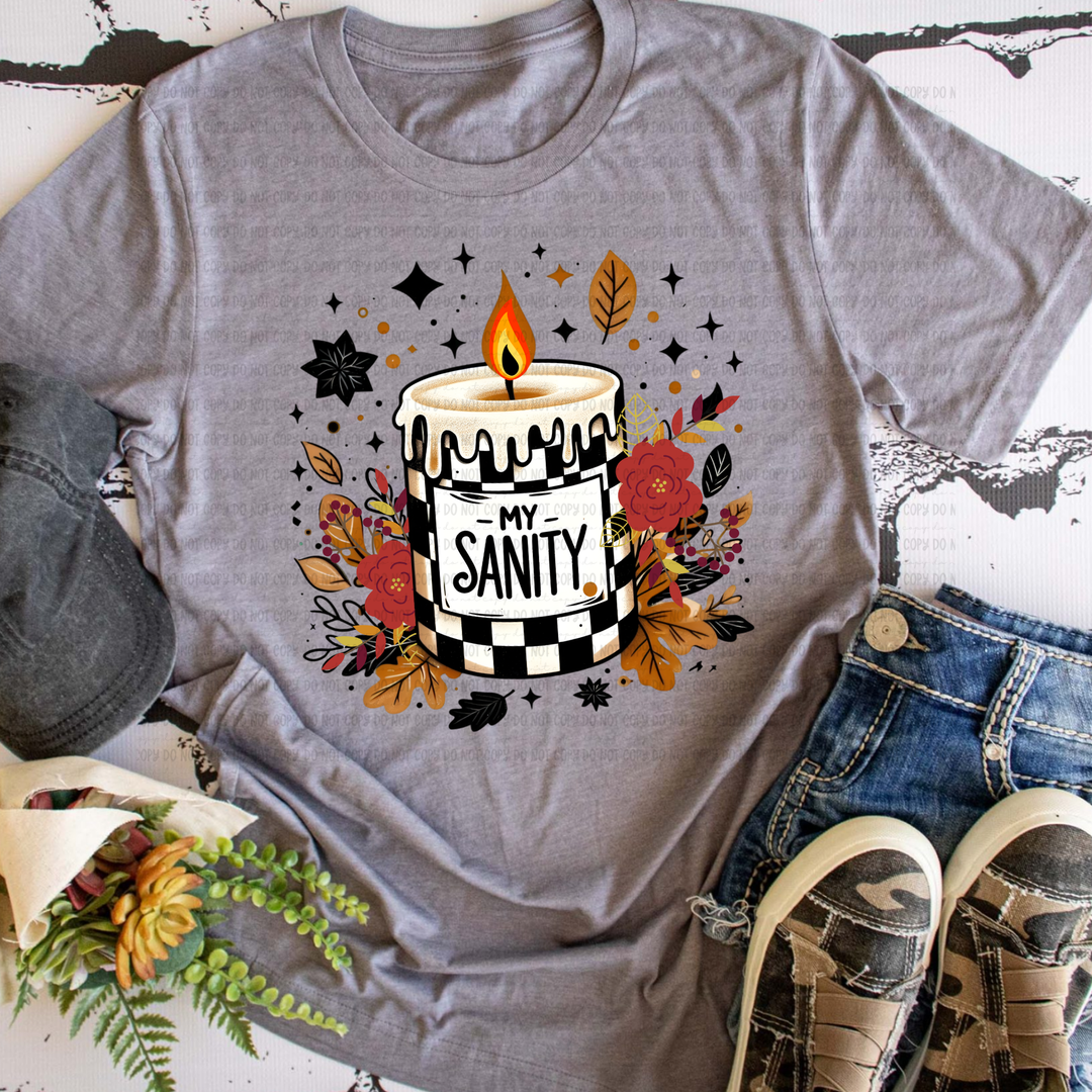My Sanity Candle DTF Print