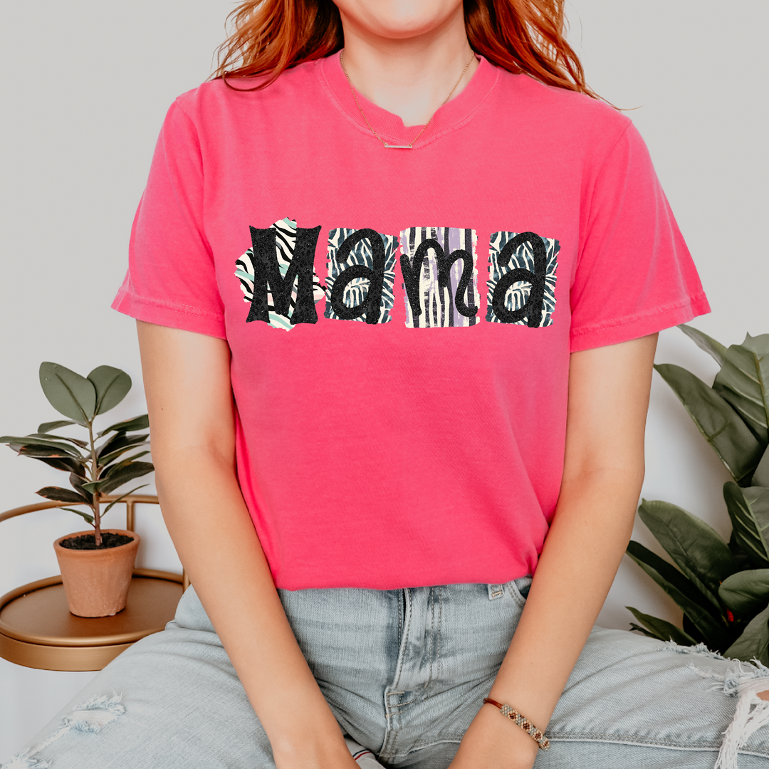 Mama Zebra DTF Print