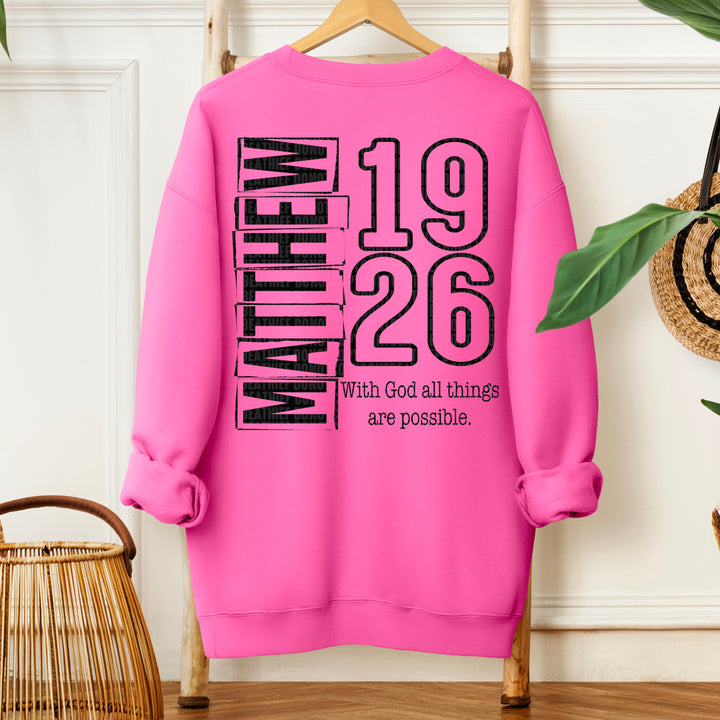 Matthew 19:26 DTF Print