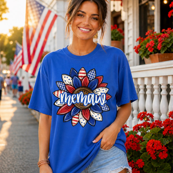Patriotic Sunflower Collection DTF Print