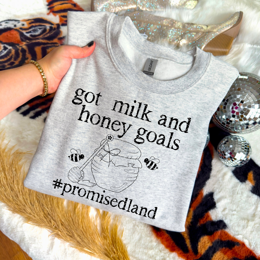 Milk Honey Goals DTF Print