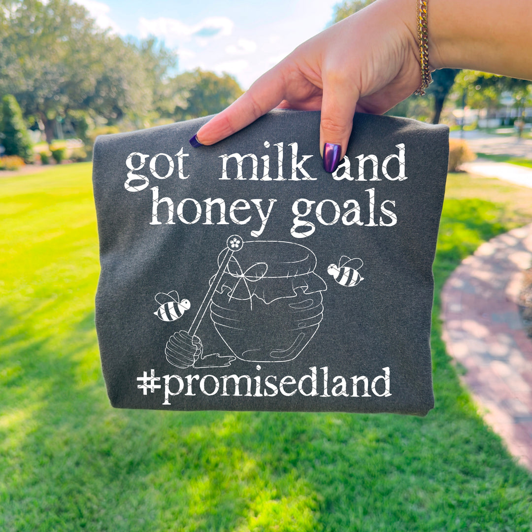 Milk Honey Goals DTF Print