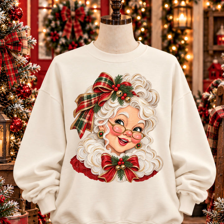 Mrs Claus Head DTF Print