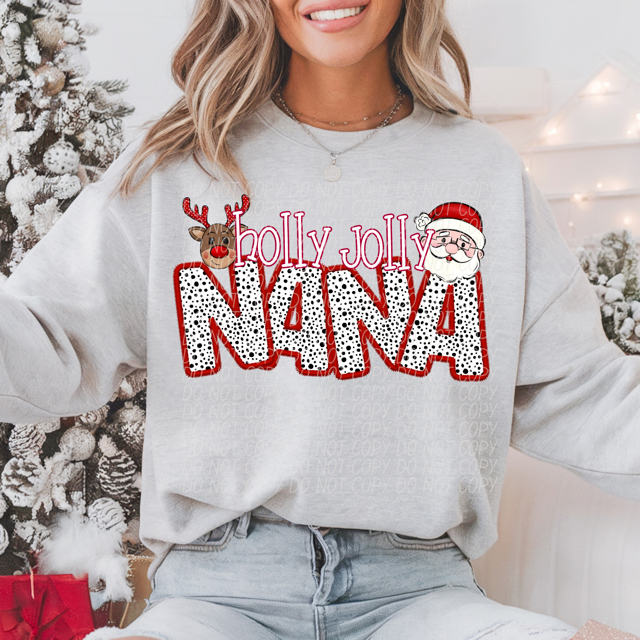 Holly Jolly Names DTF Print