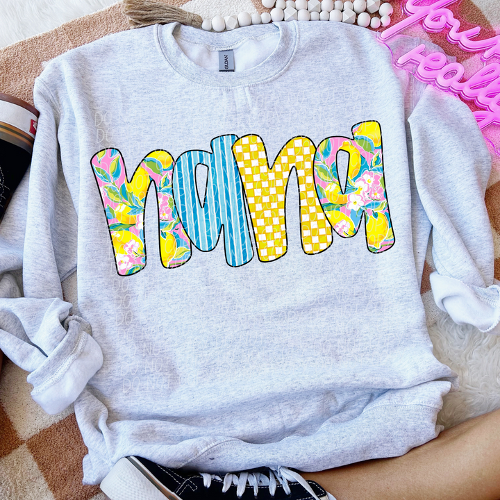 Citrus Names DTF Print