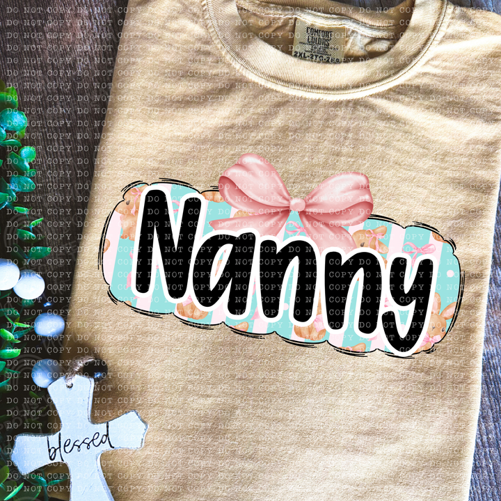 Coquette Bunny Names DTF Print