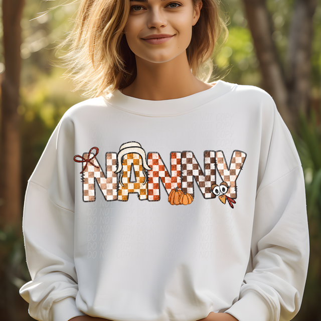 Thanksgiving Names DTF Print