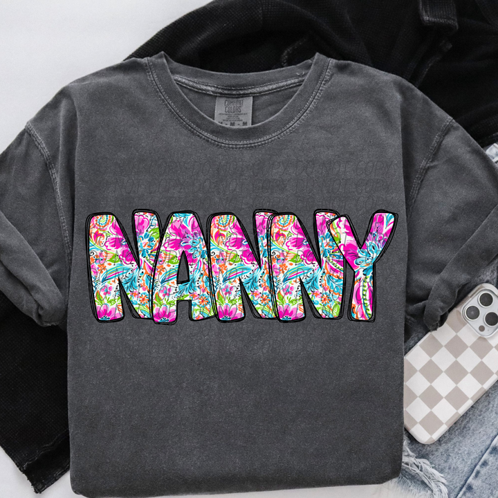 Paisley Names DTF Print
