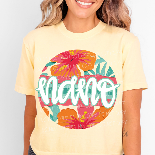 Tropical Mother's Day Titles DTF Print