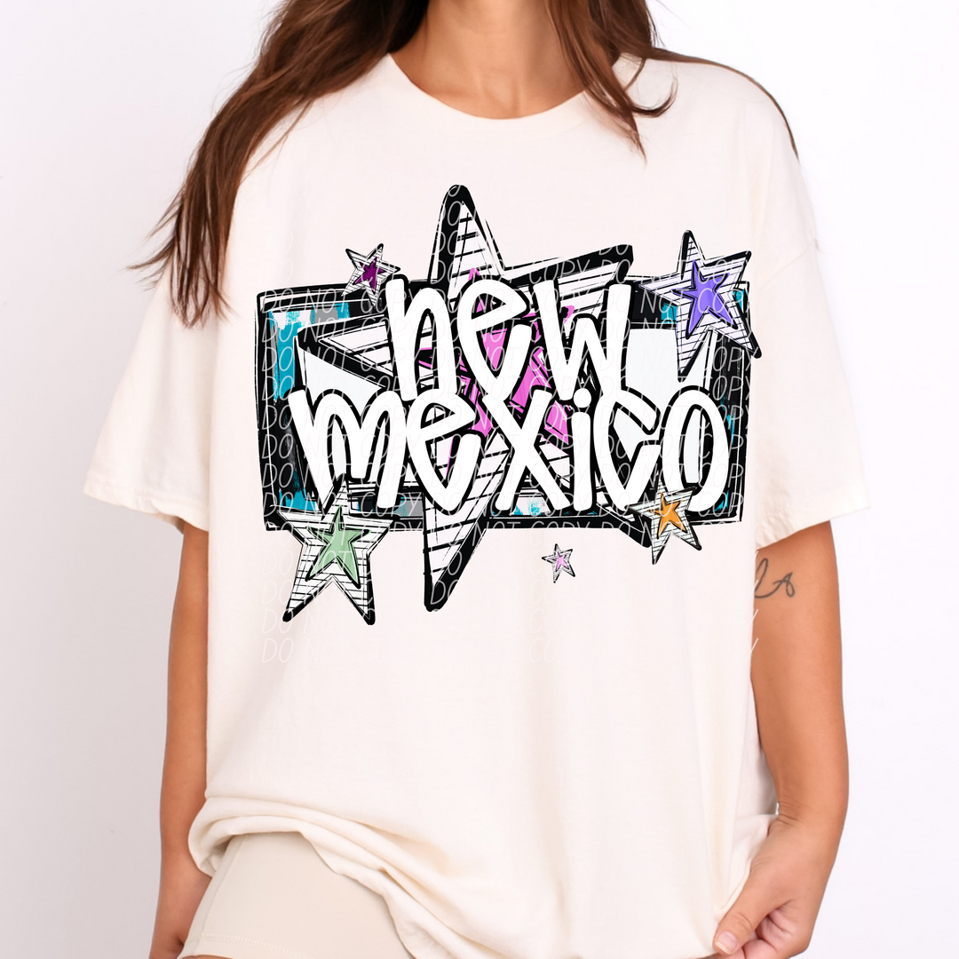 Bright Stars States DTF Print