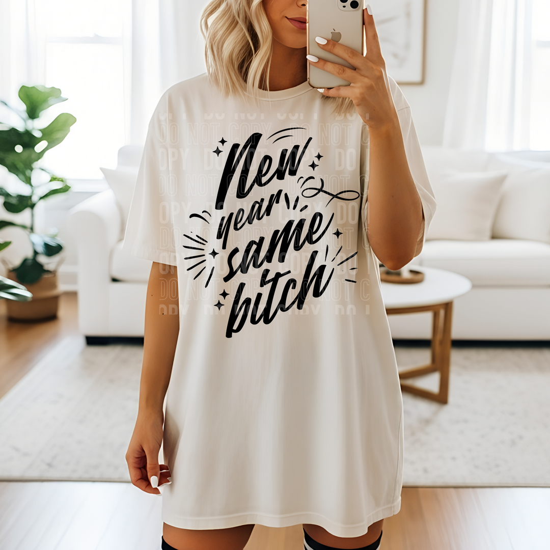 New Year Same DTF Print