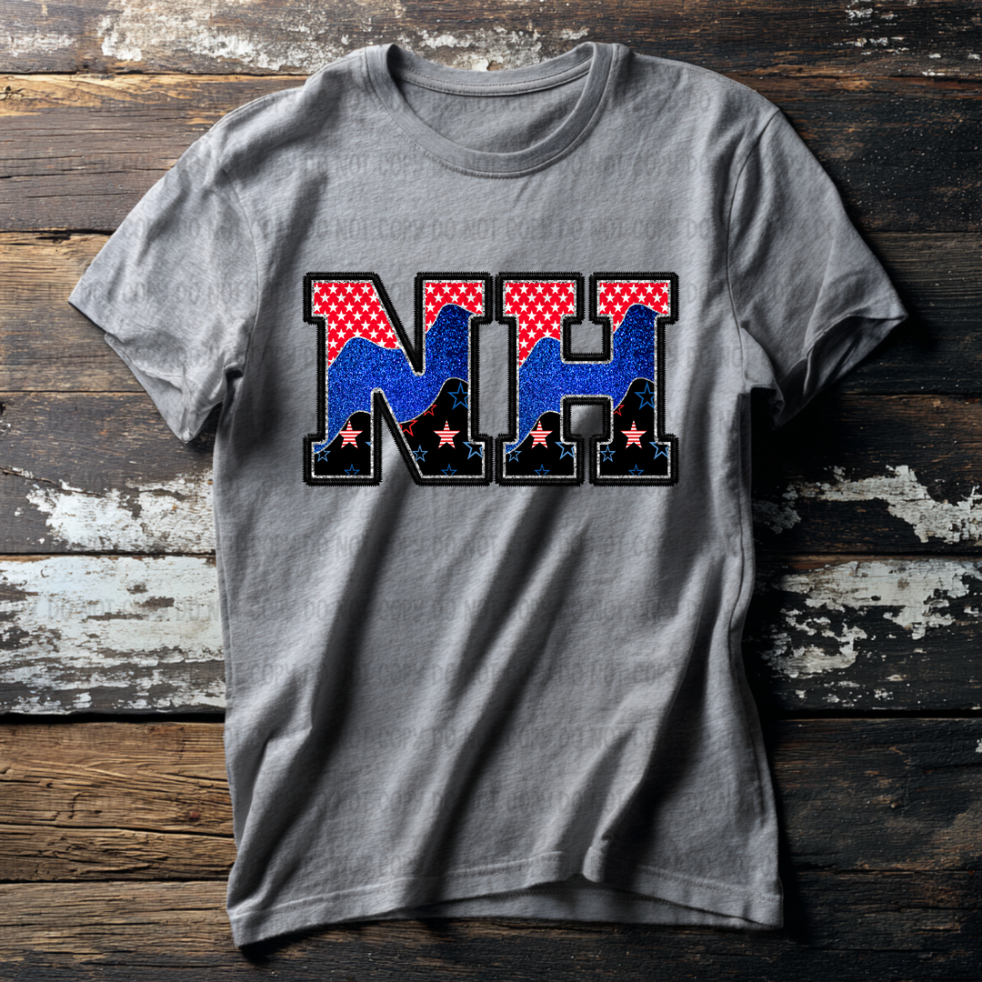 Patriotic States DTF Print