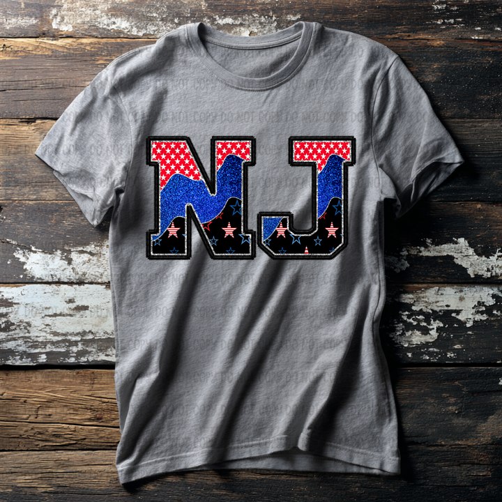 Patriotic States DTF Print