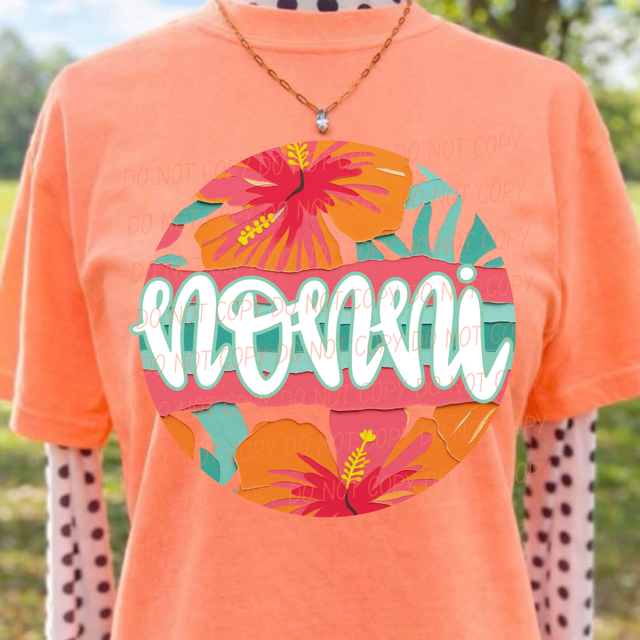 Tropical Mother's Day Titles DTF Print