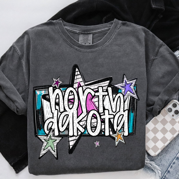 Bright Stars States DTF Print