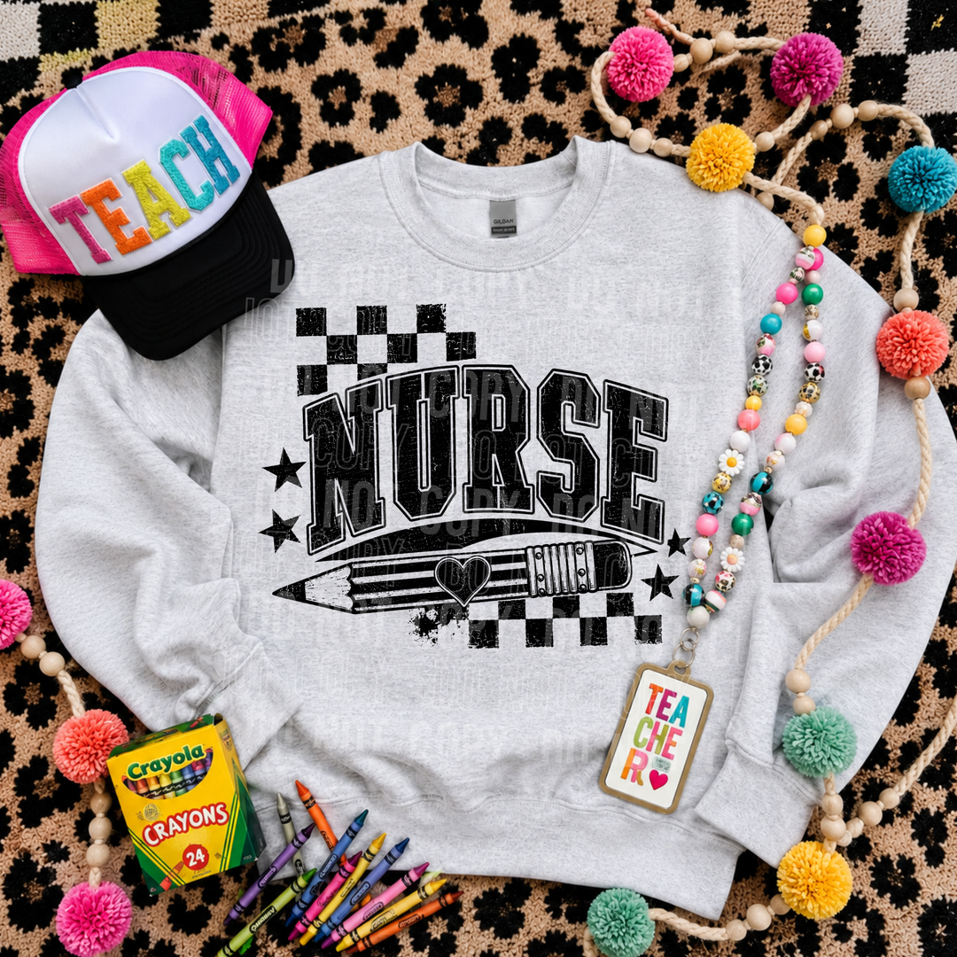 Nurse Pencil DTF Print