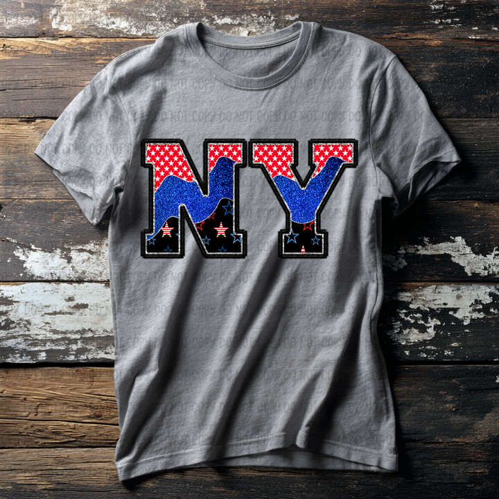 Patriotic States DTF Print