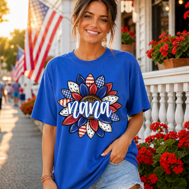 Patriotic Sunflower Collection DTF Print