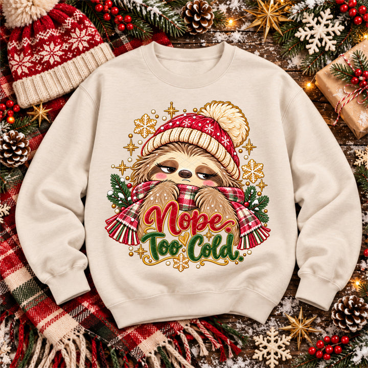 Nope Too Cold DTF Print